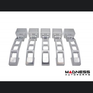 Jeep Wrangler JK Billet Door Handles - Aluminum - Raw - 4 Door